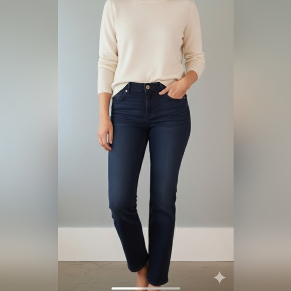 Bandolino Denim - Bandolino Mandie Ankle Cropped Indigo Blue Jeans Women's Size 6 S